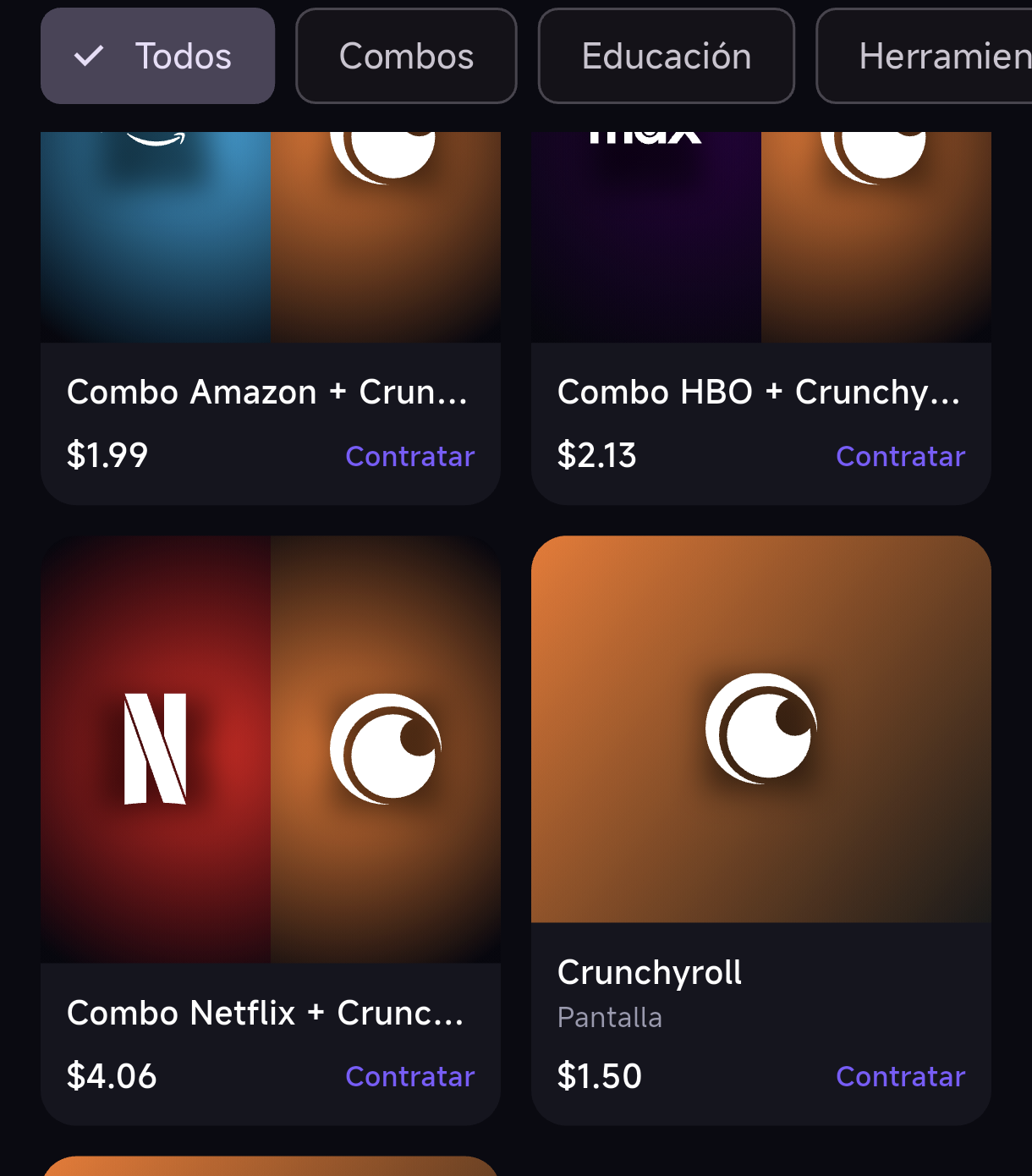 Vista previa de la app Tío Streaming